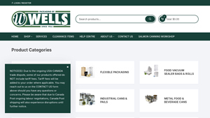 Food Packaging Supplies - Wells Can Company - food packaging supplier