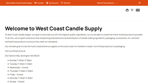 West Coast Candle Supply | Candle Making Supplies - candle supplier