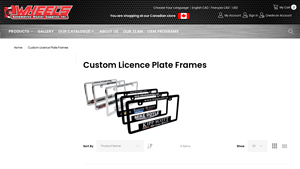 Custom Licence Plate Frames - Wheels Auto - licence plate manufacturers