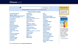 Wholesale Central - Directory of wholesalers and wholesale products - retail supplier