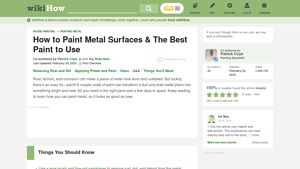How to Paint Metal: An Easy Step-By-Step Guide - wikiHow - metal painting