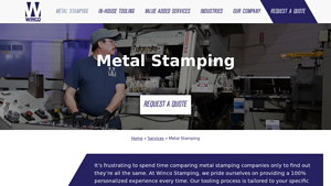 Custom Metal Stamping: Short & Medium Run | Winco Stamping - metal stamping supplier