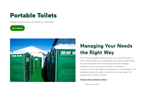 Portable Toilet & Restroom Rentals | WM - portable toilet supplier
