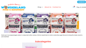 Cotton Candy Supplies - Wonderland Food & Equipment - cotton candy supplier