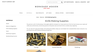 Knife Making Supplies - Workshop Heaven - knife making supplier