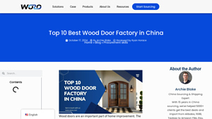 Top 10 Best Wood Door Factory In China - wozo.com - solid wood door supplier china