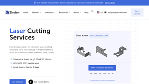 Precision Laser Cutting Services | OEM Metal Fabrication - Zintilon - laser cutter service