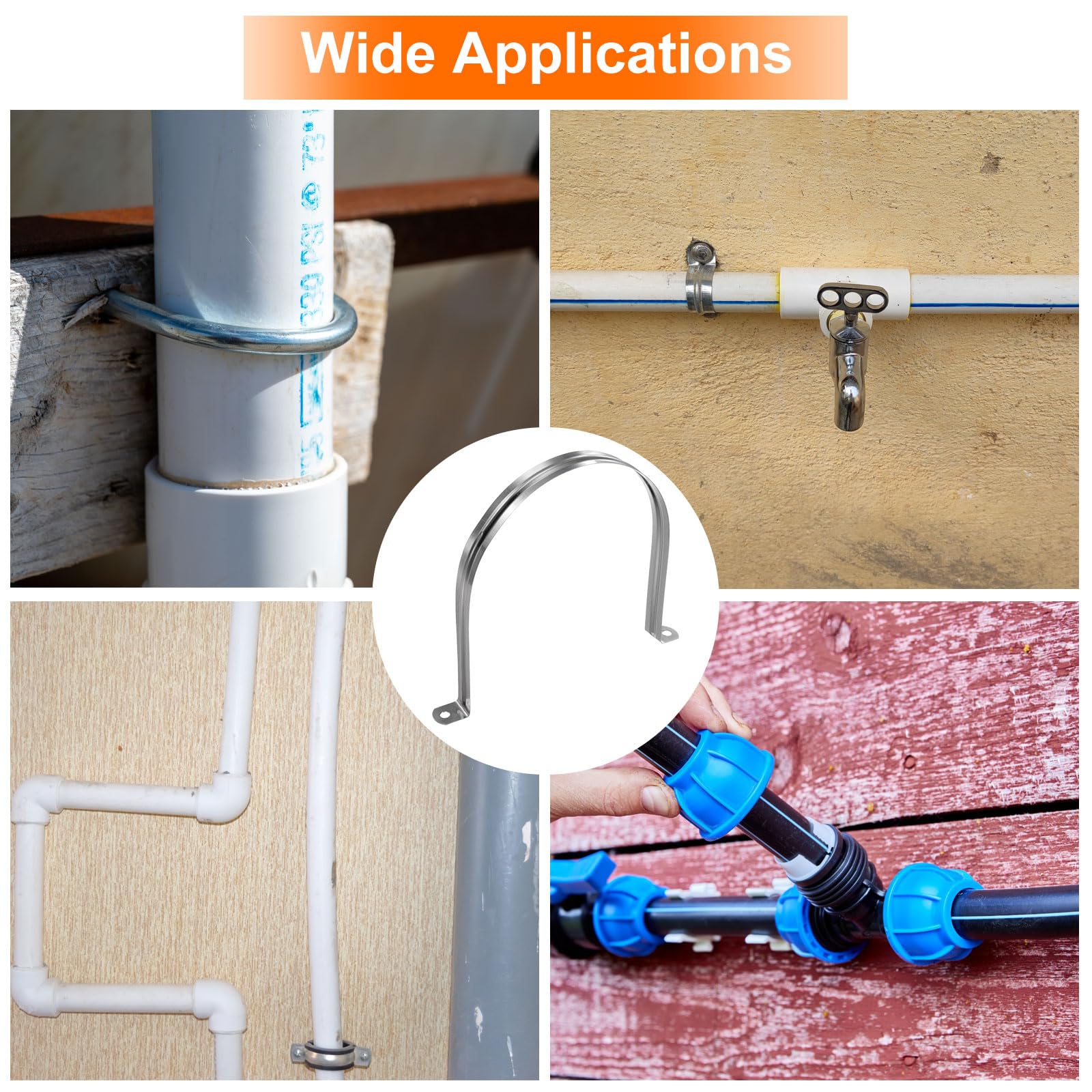 Illustrative example of 6 inch pipe clamp from Google Search