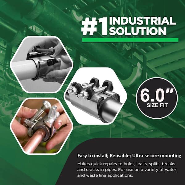 Illustrative example of 6 inch pipe clamp from Google Search