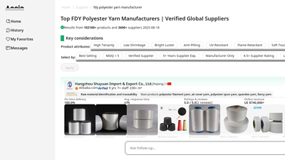 Top FDY Polyester Yarn Manufacturers | Verified Global Suppliers