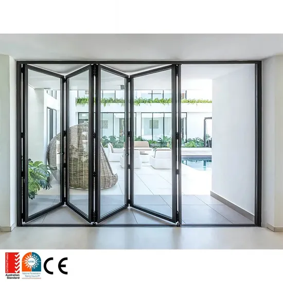 Illustrative example of aluminium concertina doors from Google Search