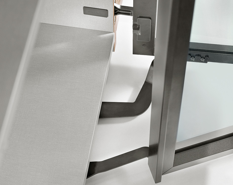 Illustrative example of aluminium concertina doors from Google Search