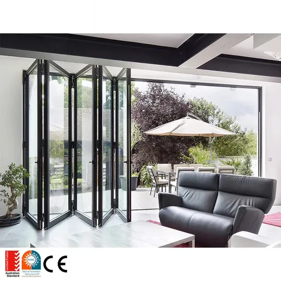 Illustrative example of aluminium concertina doors from Google Search