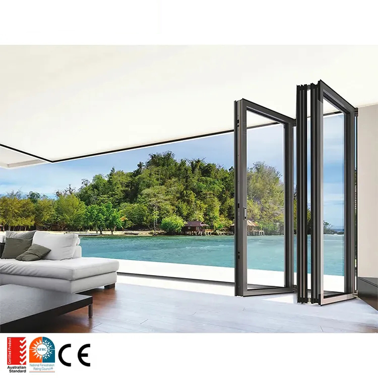 Illustrative example of aluminium concertina doors from Google Search