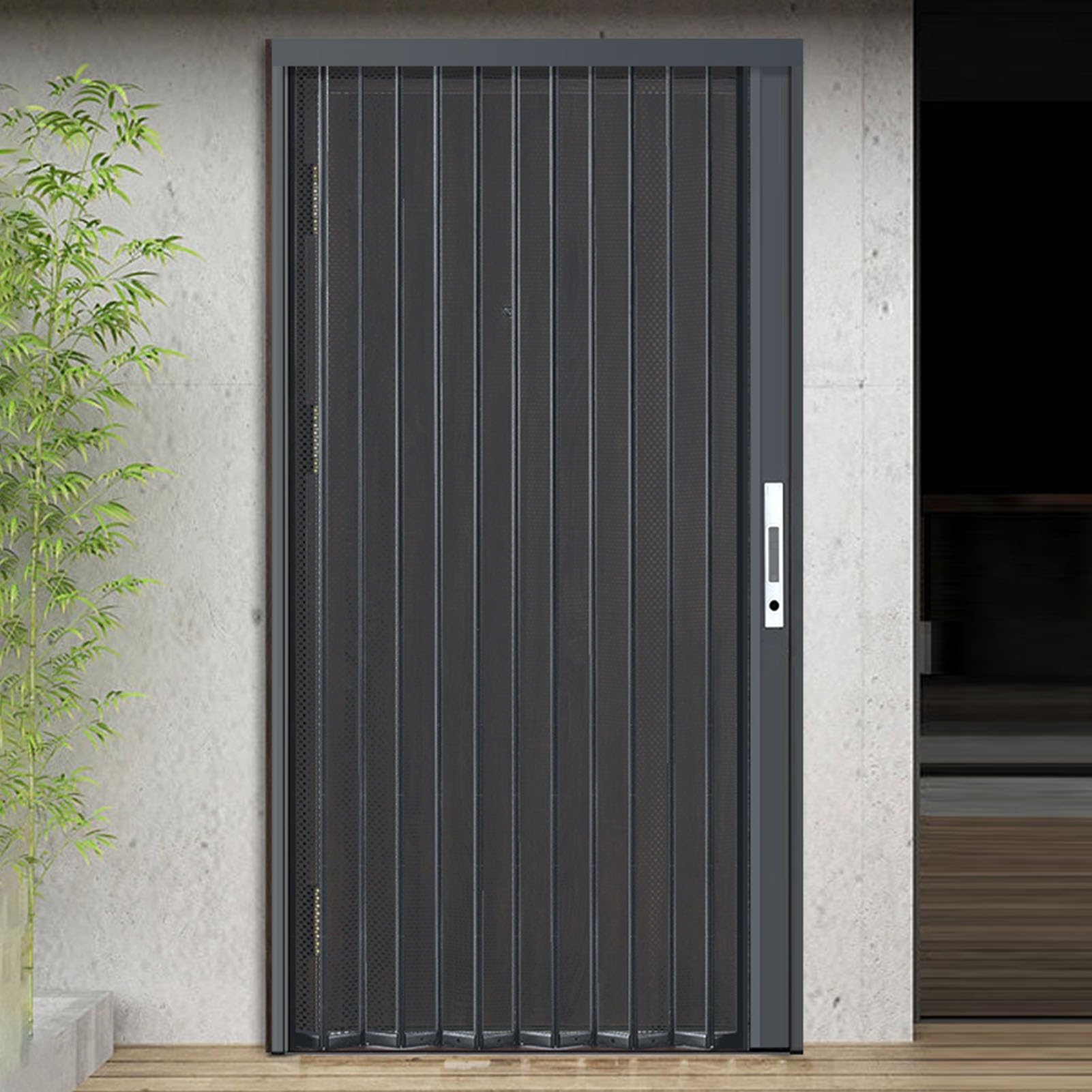 Illustrative example of aluminium concertina doors from Google Search