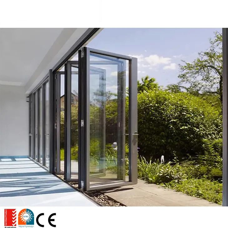 Illustrative example of aluminium concertina doors from Google Search