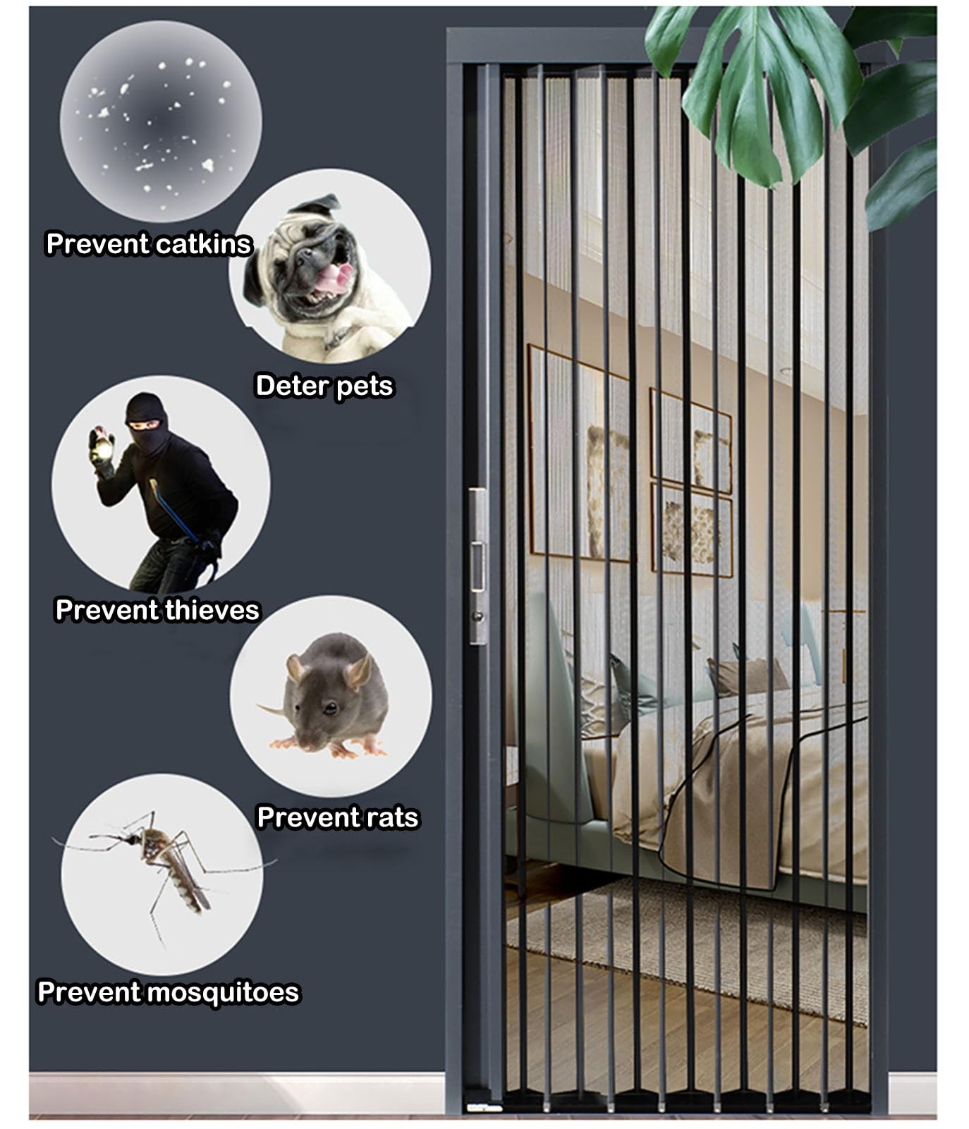 Illustrative example of aluminium concertina doors from Google Search