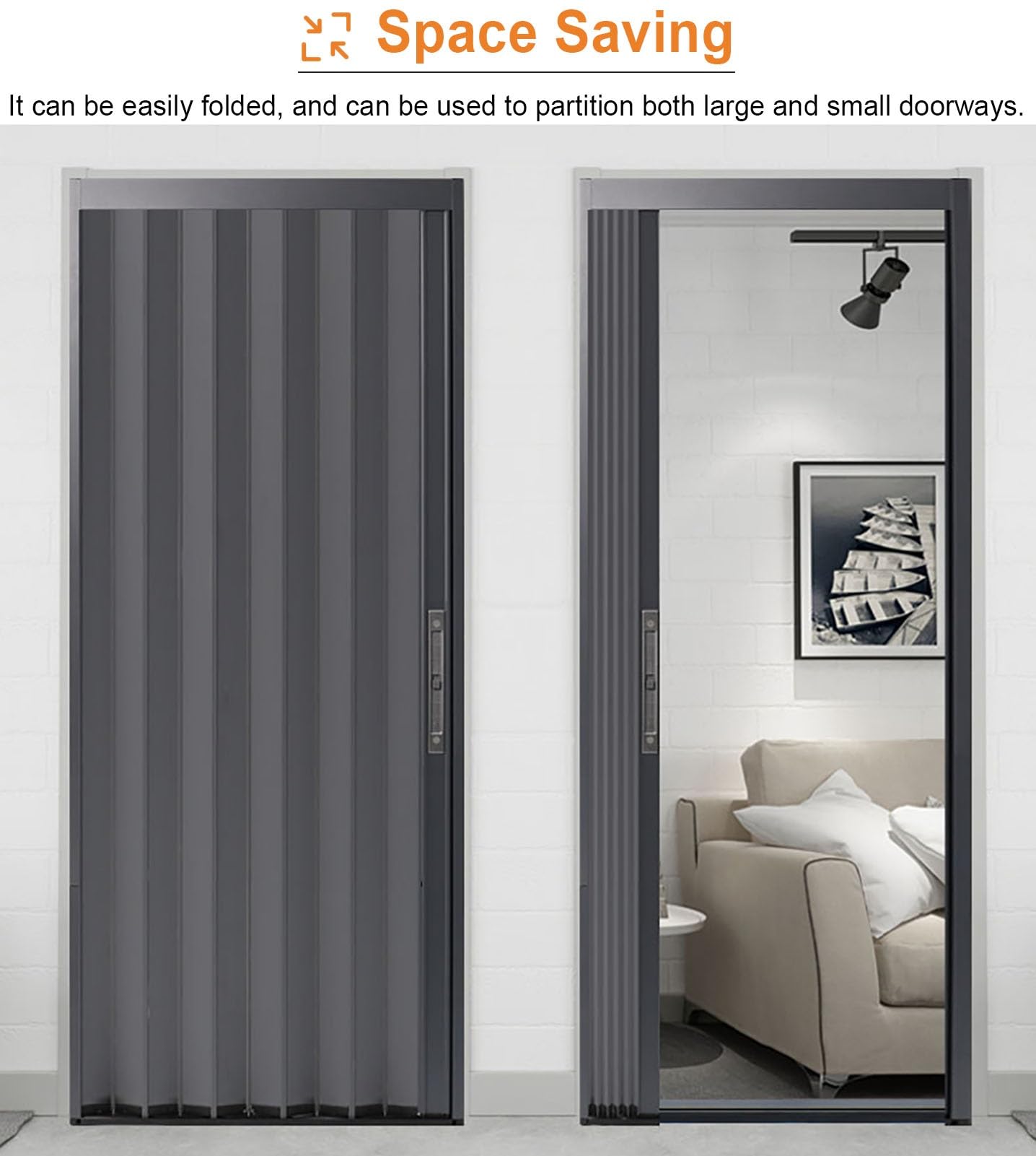 Illustrative example of aluminium concertina doors from Google Search