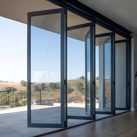 Illustrative example of aluminium concertina doors from Google Search