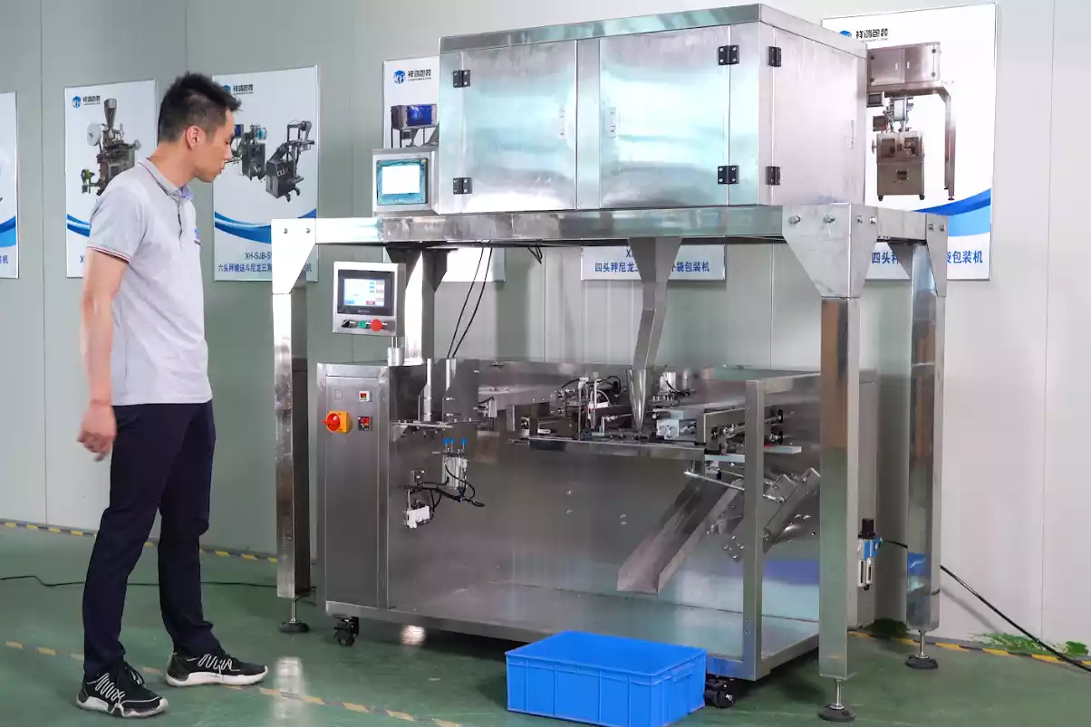 automatic pouch packing machine industrial application