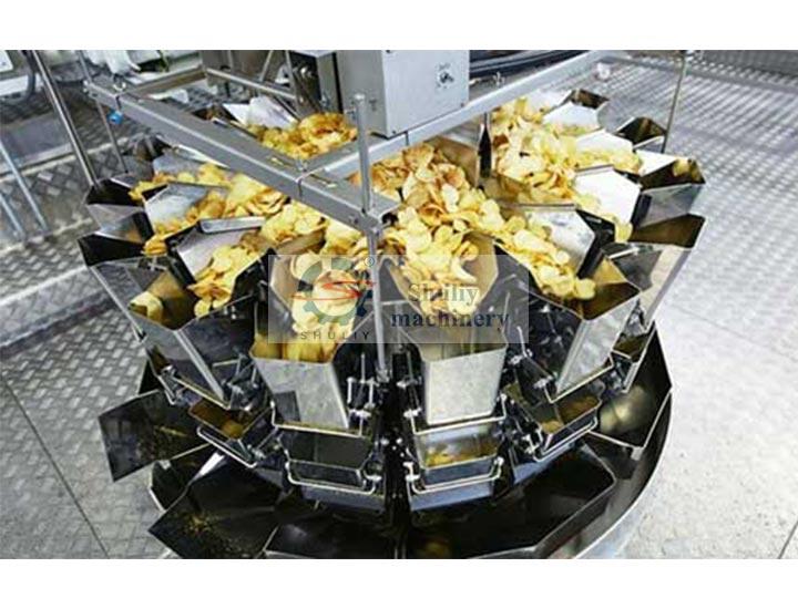 chips packing machine industrial application
