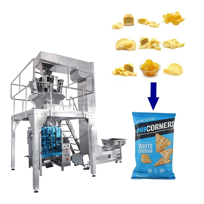 chips packing machine industrial application