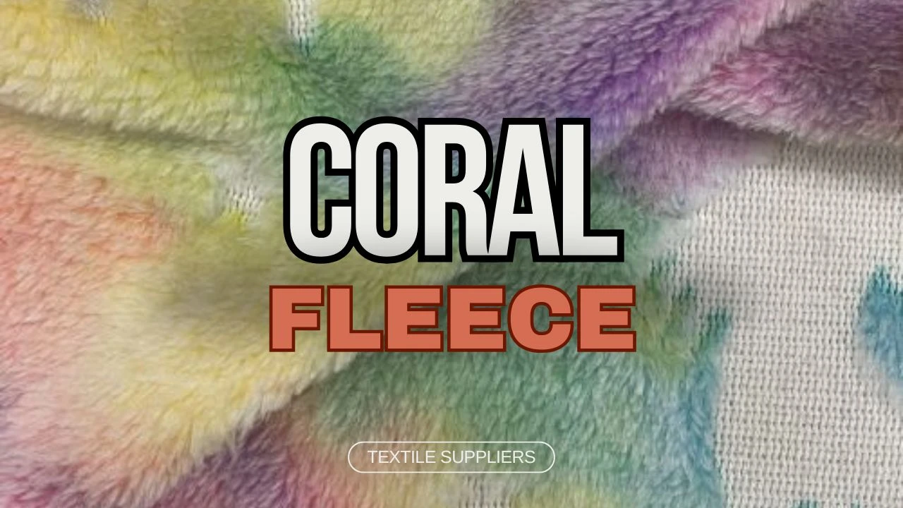Illustrative example of coral fleece fabric from Google Search