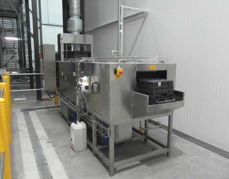 crate washing machine industrial application