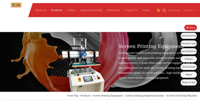 Screen Stretching Machine - Products - FINECAUSE