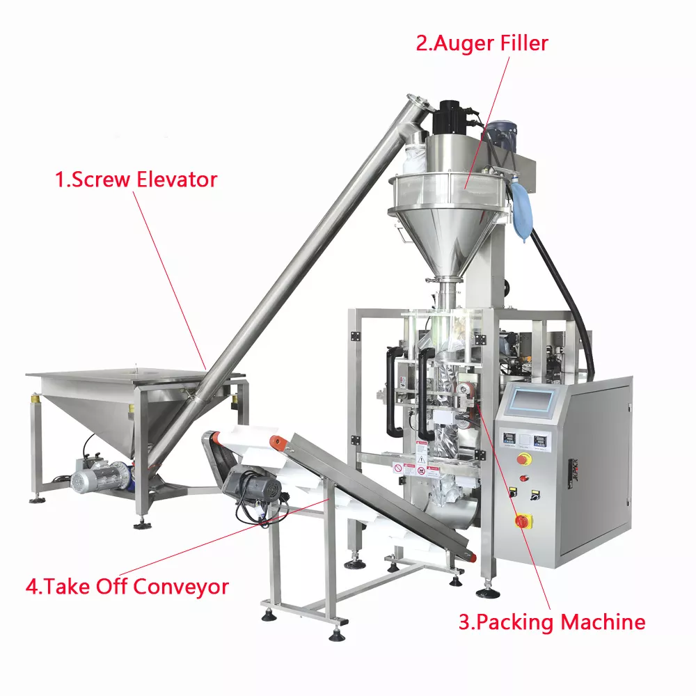 flour packing machine industrial application