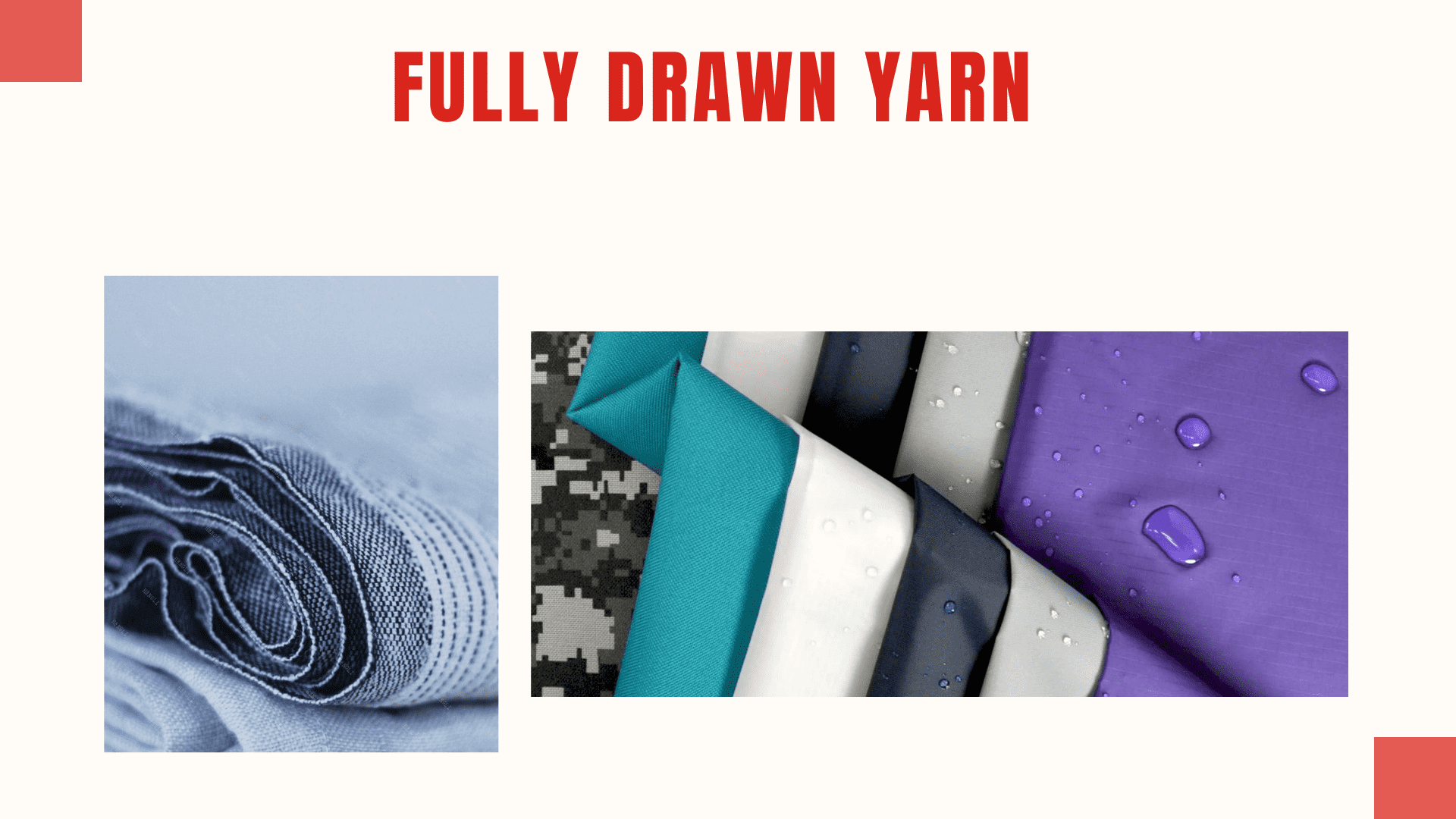 Illustrative example of fully drawn yarn from Google Search