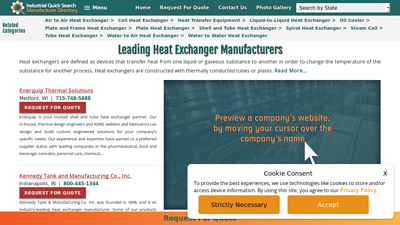 Heat Exchanger Manufacturers | Heat Exchanger Suppliers