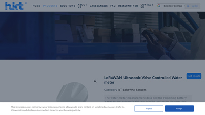 LoRaWAN Ultrasonic Valve Controlled Water meter - HKT LoRa