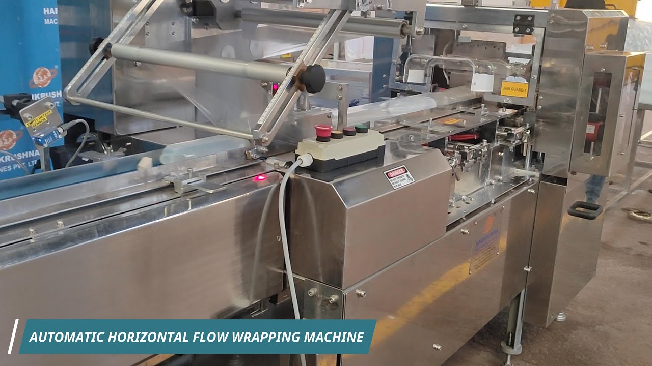 horizontal flow wrap machine industrial application