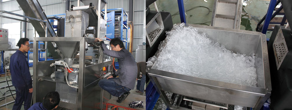 ice packing machine industrial application