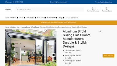 Aluminum Bifold Sliding Glass Doors Manufacturers | Durable ...