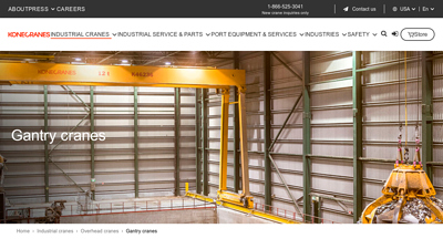 Industrial Overhead Gantry Cranes for Any Industry - Konecranes