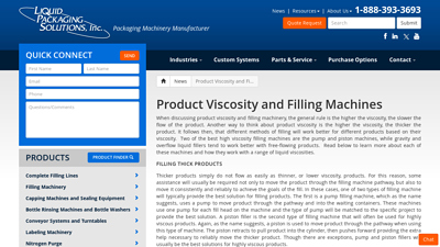 Product Viscosity and Filling Machines - Liquid Packaging Solutions