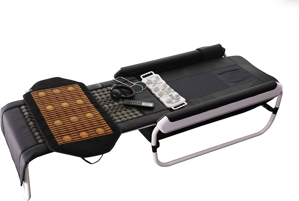 Illustrative example of massage bed with rollers from Google Search