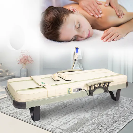 Illustrative example of massage bed with rollers from Google Search