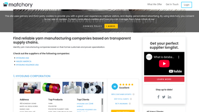 Top Yarn Manufacturing Companies [List] - Matchory