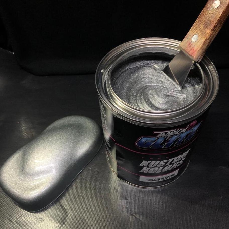 Illustrative example of metallic silver car paint colors from Google Search