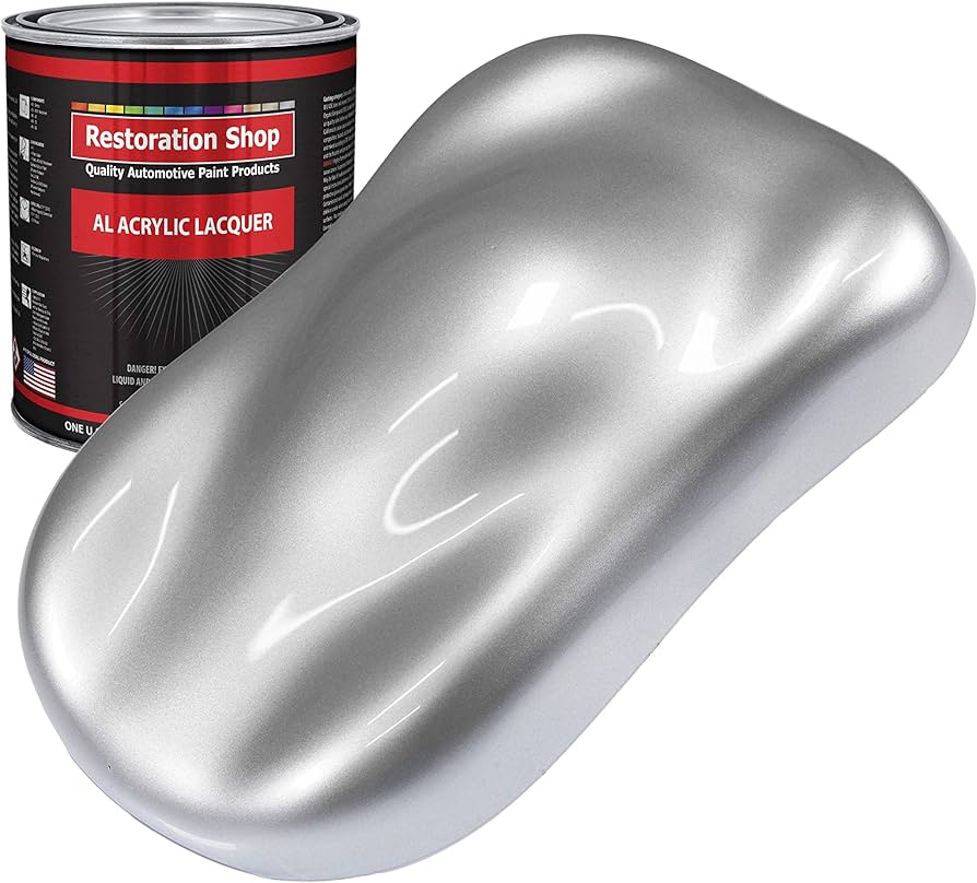 Illustrative example of metallic silver car paint colors from Google Search