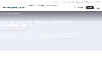 AGV battery & battery charger - Charging made right