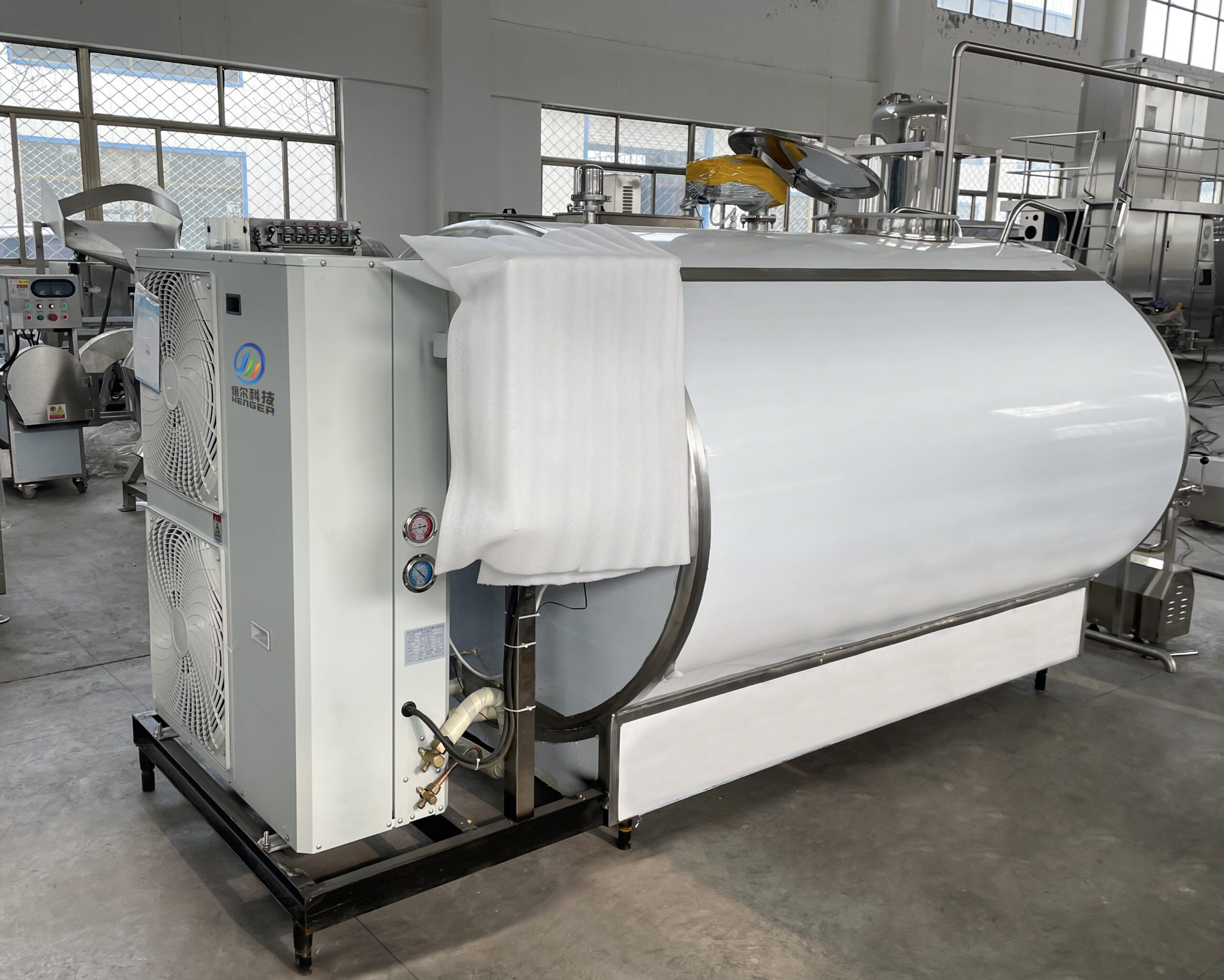 milk cooling machine industrial application