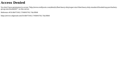 Super Start Fleet & Heavy Duty Standard Flooded Top Post Battery ...