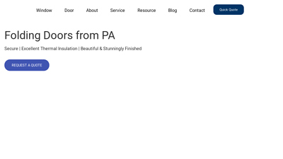 PA Folding Doors Leading Manufacturer with In-House Production