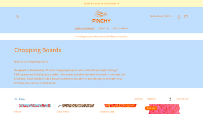 Colourful Chopping Boards - Pinchy Products