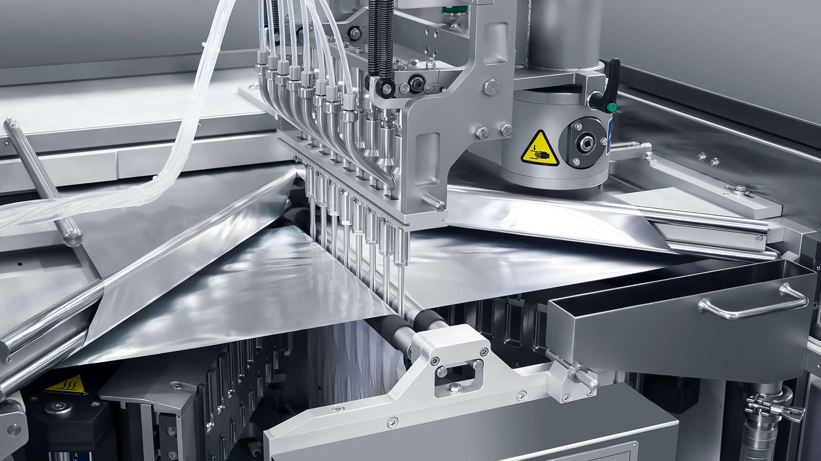 sachet filling equipment industrial application