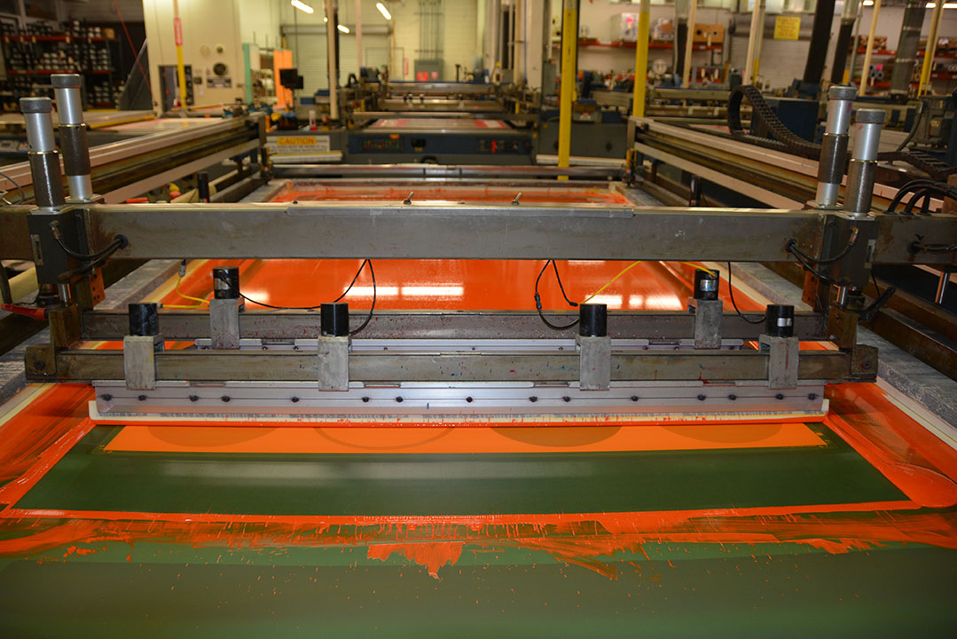 screen printing on metal industrial application